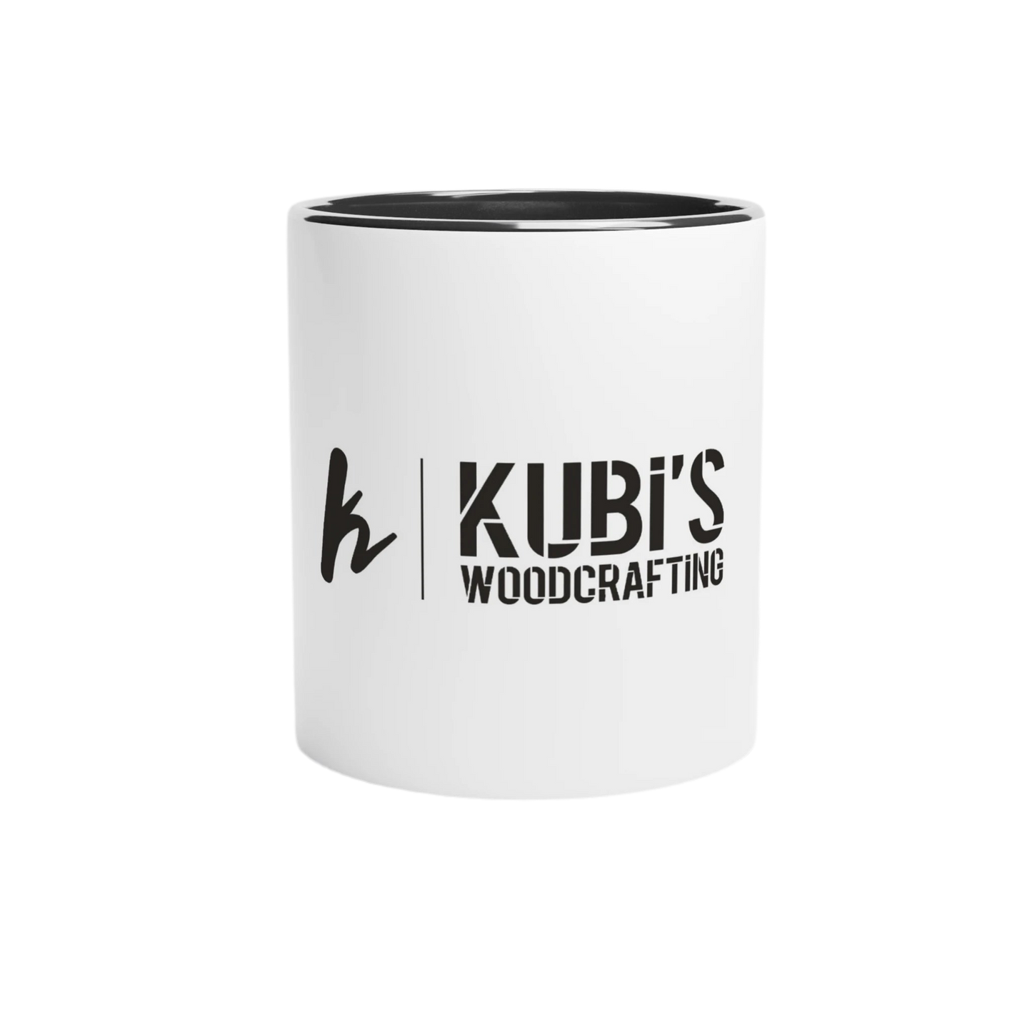 Weiße Keramiktasse (325ml) mit farbigem Inneren